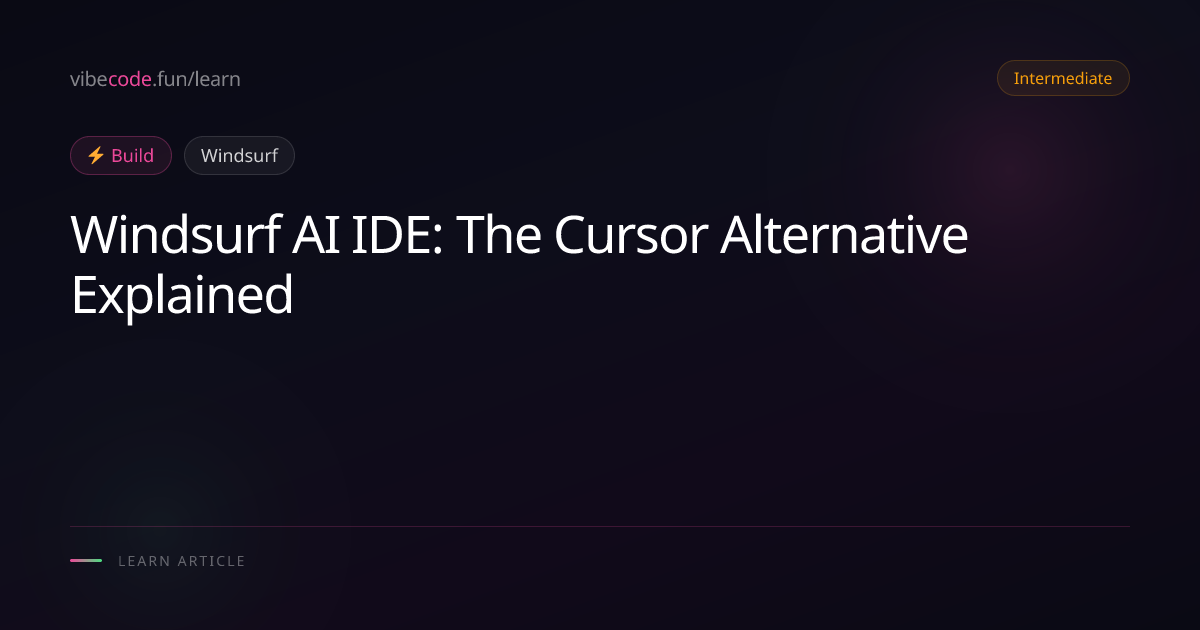 Windsurf AI IDE: The Cursor Alternative Explained