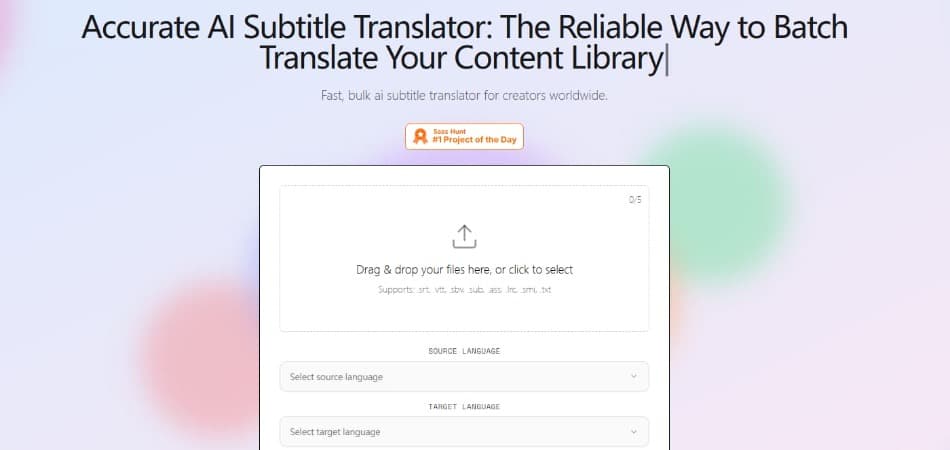 AI Batch Subtitle Tool for Content Creators